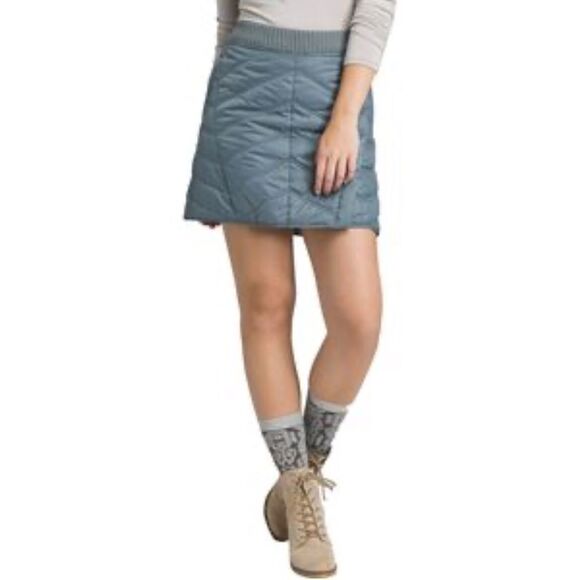 PRANA Quilted Diva Skirt Blue Size Medium - Picture 1 of 10